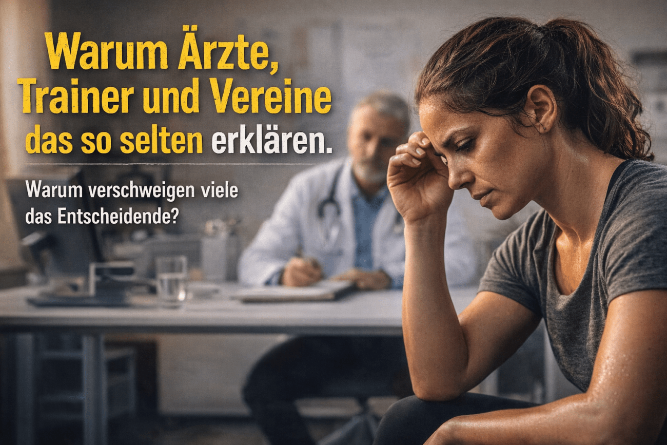 Warum Ärzte, Trainer und Vereine das so selten erklären