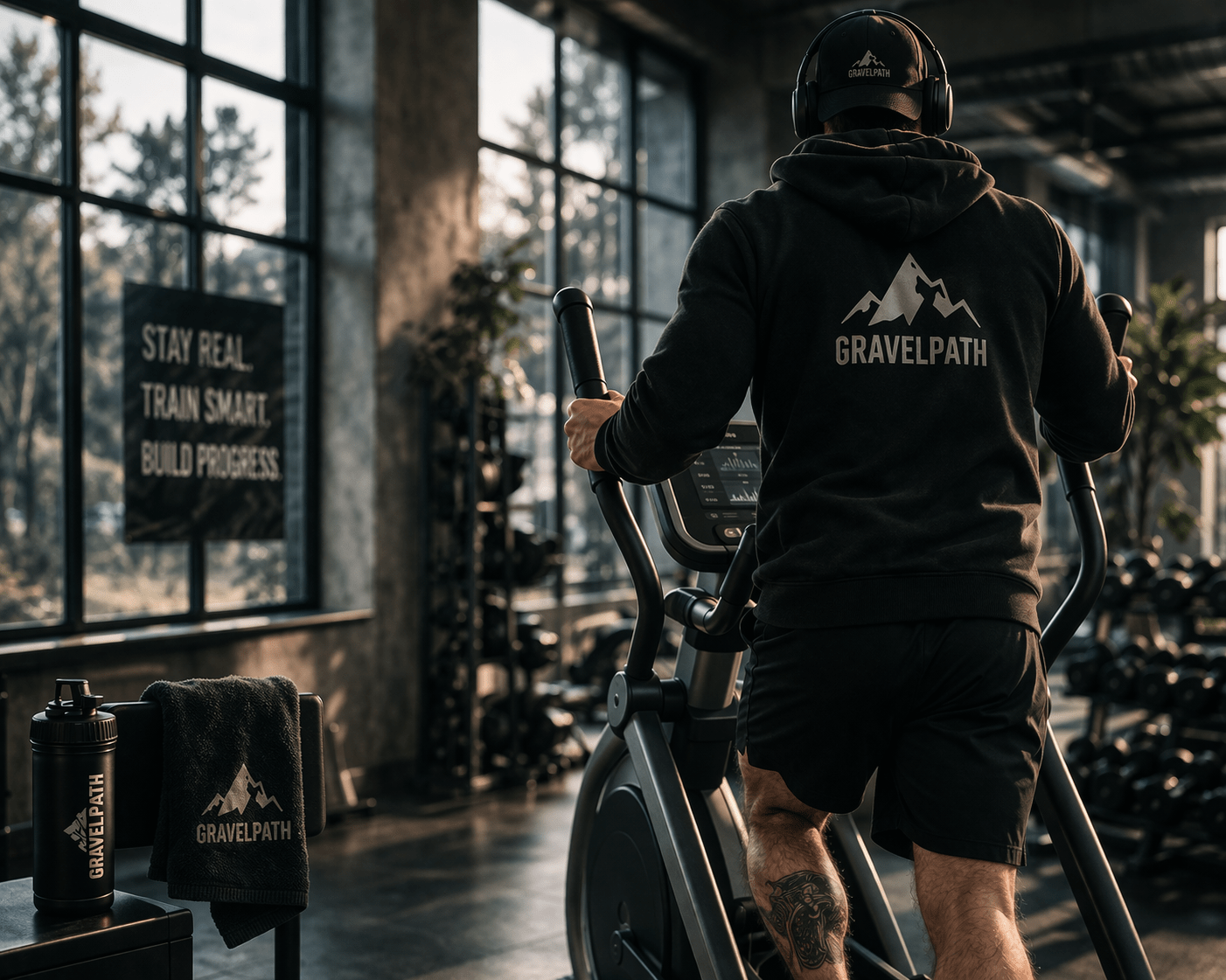 Fit im modernen Fitnessstudio - Crosstrainer Fit im modernen Fitnessstudio - Crosstrainer