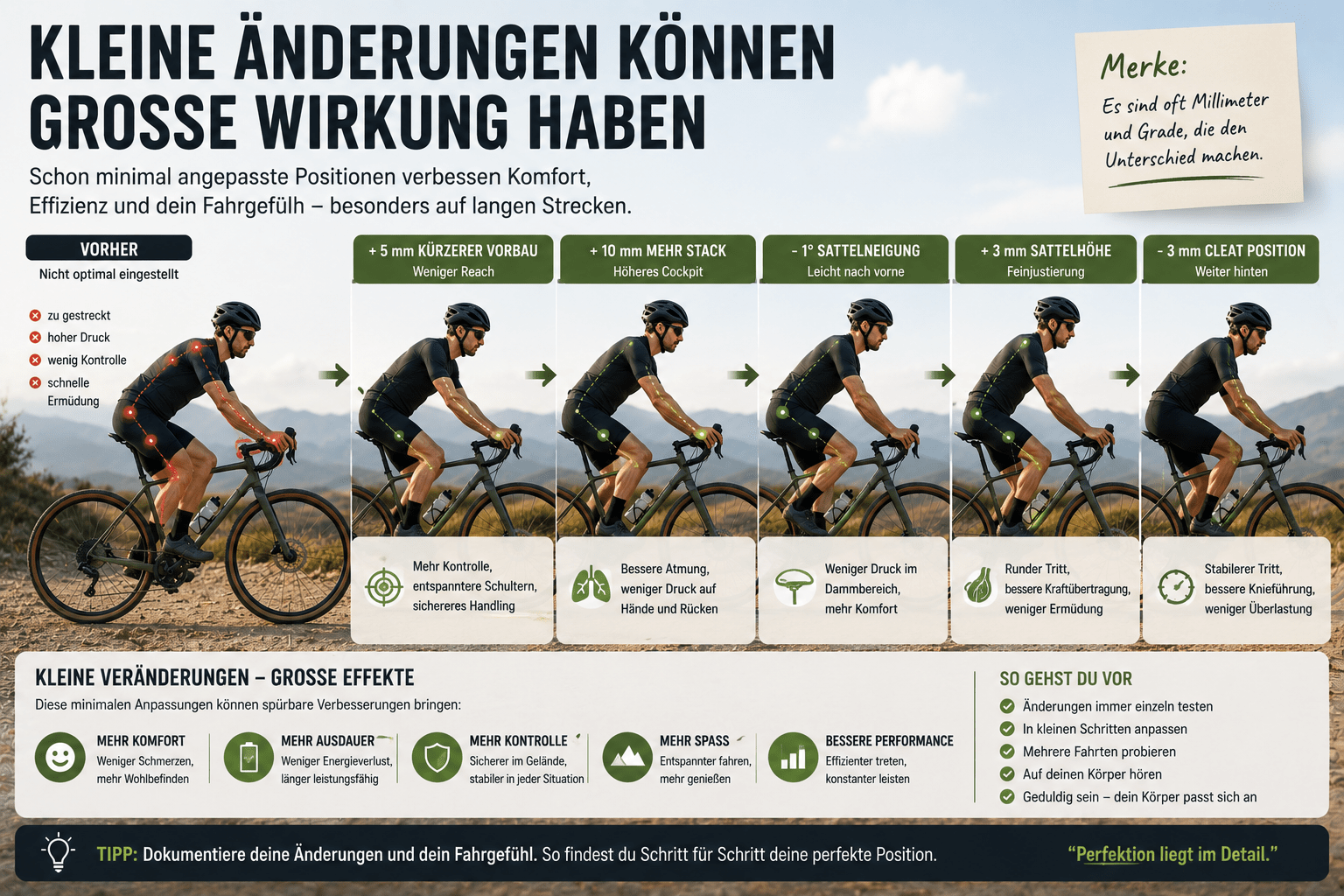 Kleine Änderungen können große Wirkung haben