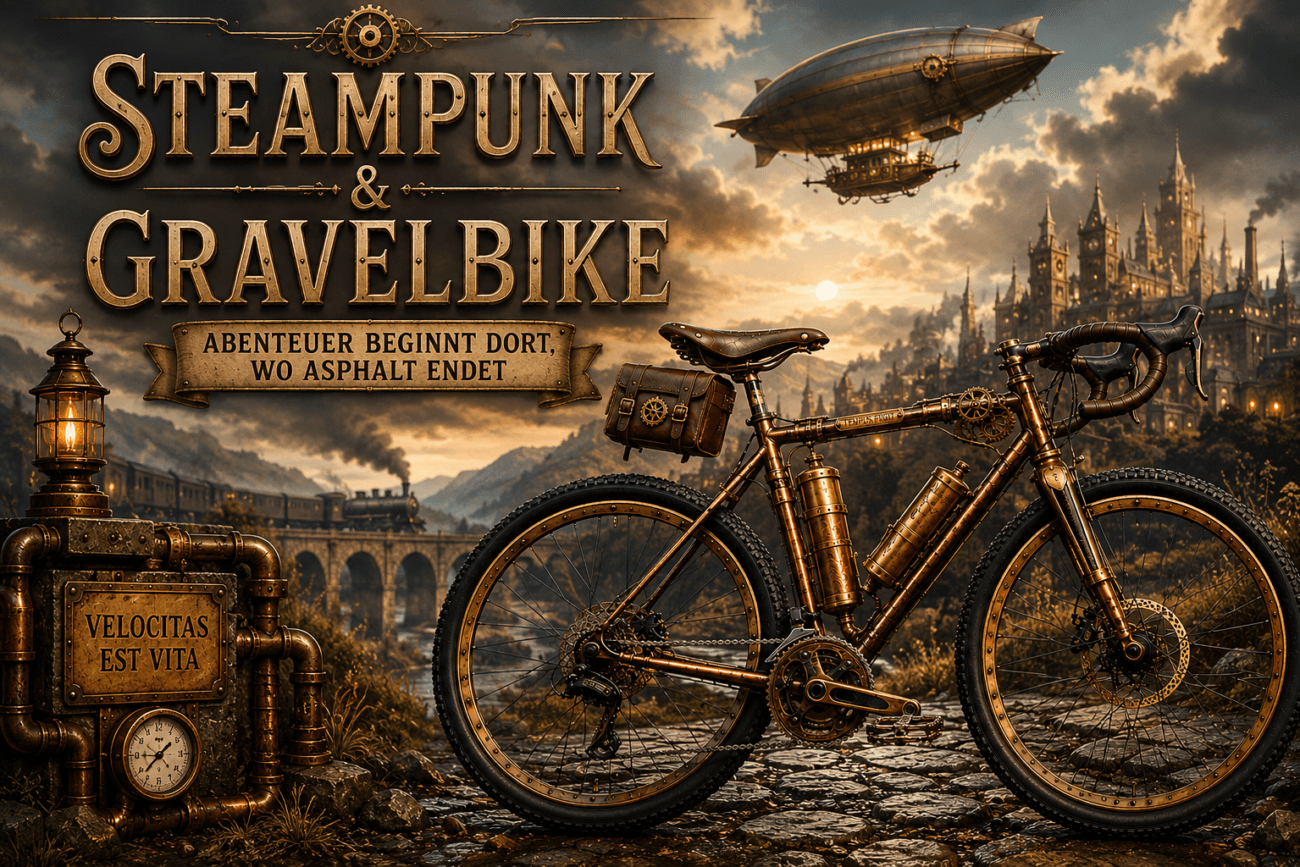 Faszination von Steampunk auf dem Gravelbike