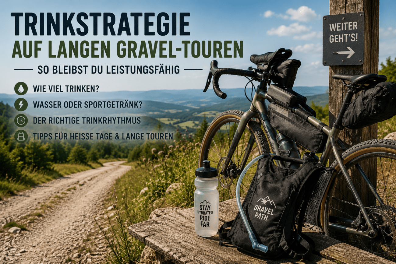 Trinkstrategie auf langen Gravel-Touren